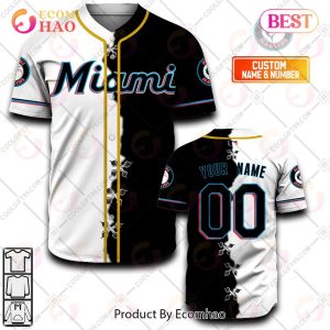 Personalized MLB Miami Marlins Mix Jersey – Baseball Jersey