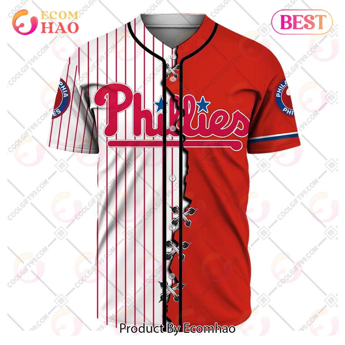 Personalized MLB Philadelphia Phillies Mix Jersey – Baseball Jersey