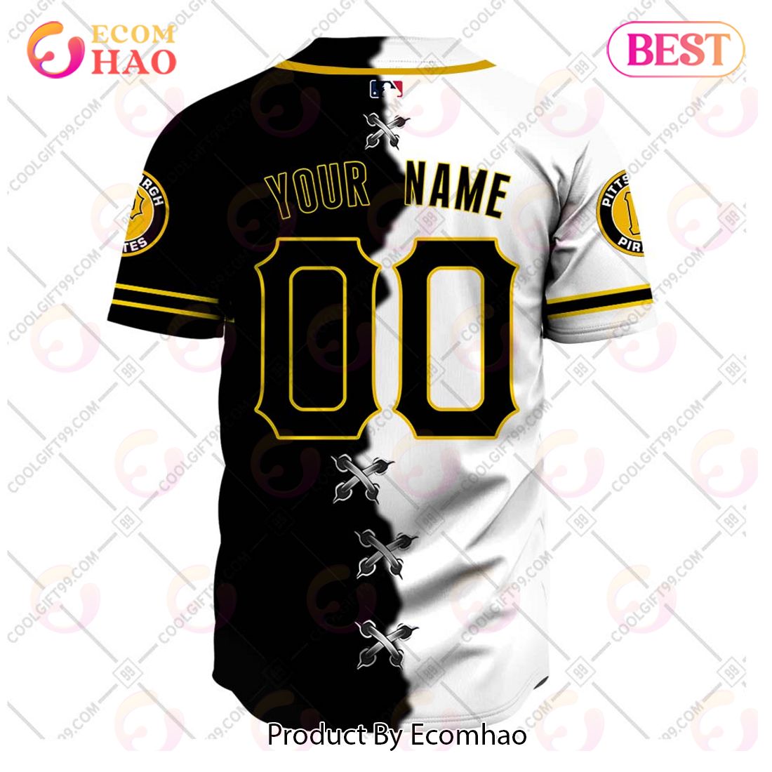 MLB Pittsburgh Pirates Mix Jersey Custom Personalized Hoodie Shirt