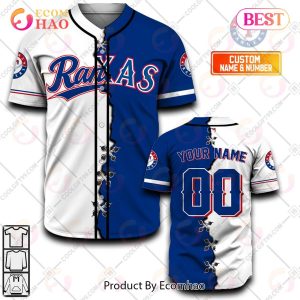 Personalized MLB Texas Rangers Mix Jersey – Baseball Jersey