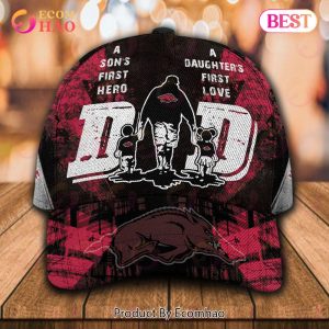 NCAA Arkansas Razorbacks Custom Name Special Design For Dad Cap – Gift For Dad