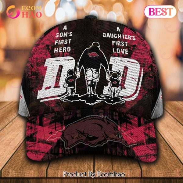 NCAA Arkansas Razorbacks Custom Name Special Design For Dad Cap – Gift For Dad