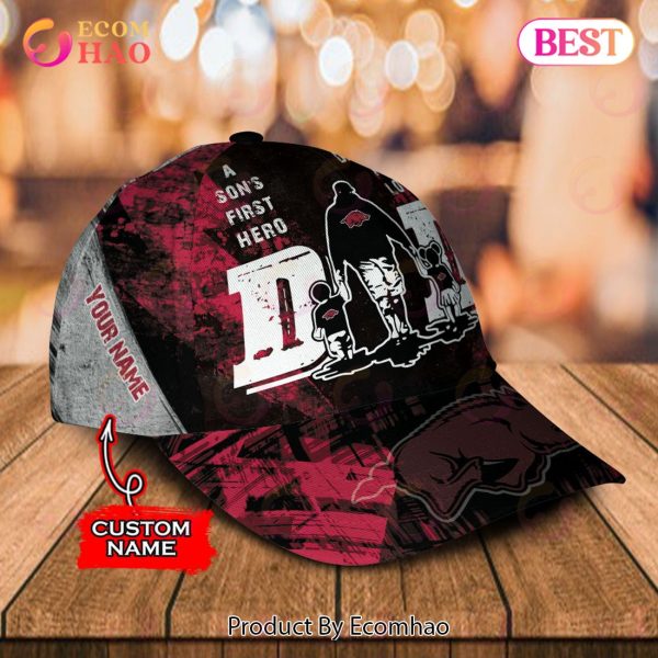 NCAA Arkansas Razorbacks Custom Name Special Design For Dad Cap – Gift For Dad