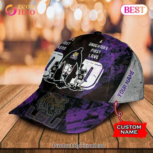 NCAA LSU Tigers Custom Name Special Designed For Dad Cap – Gift For Dad
