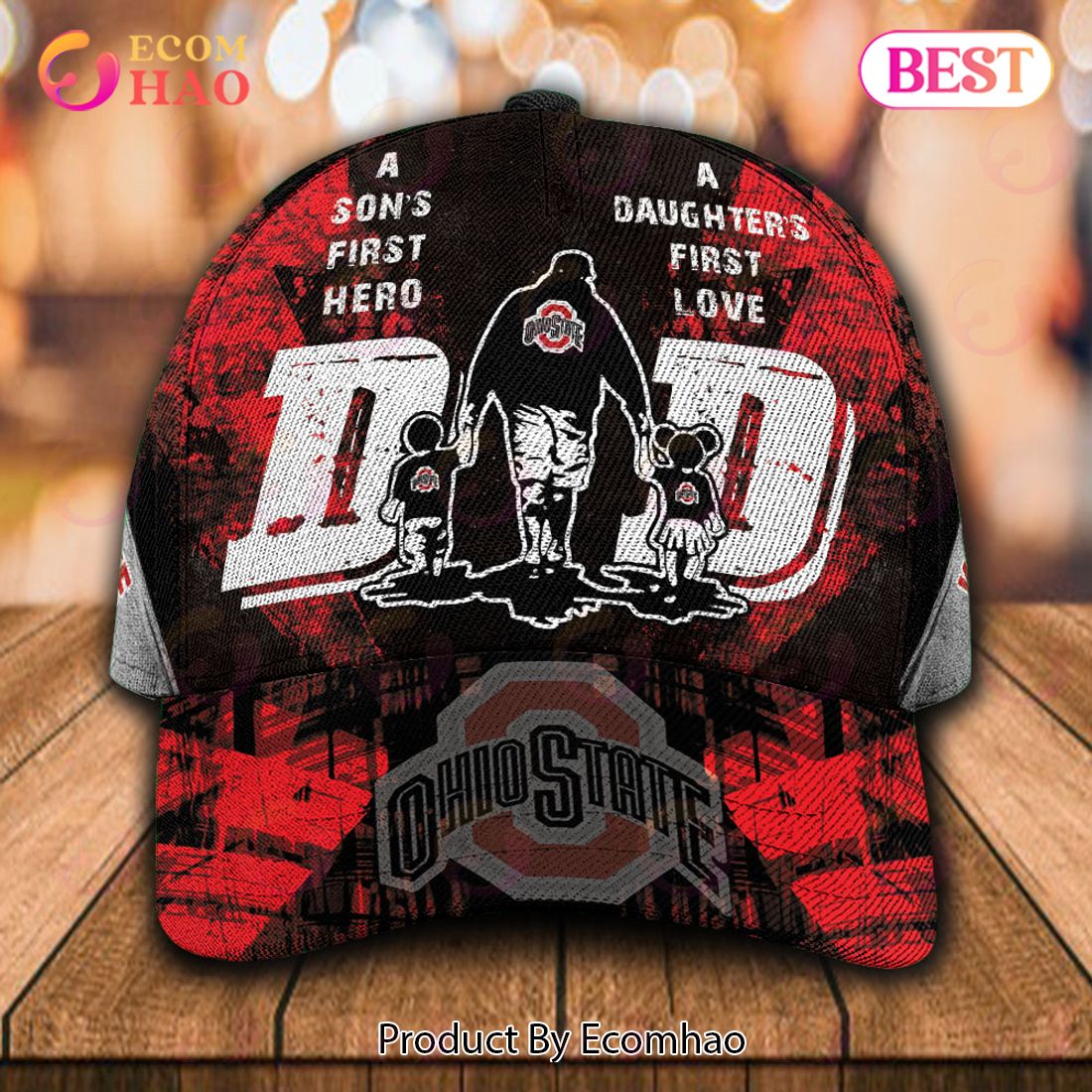 NCAA Ohio State Buckeyes Custom Name Special Designed For Dad Cap – Gift For Dad