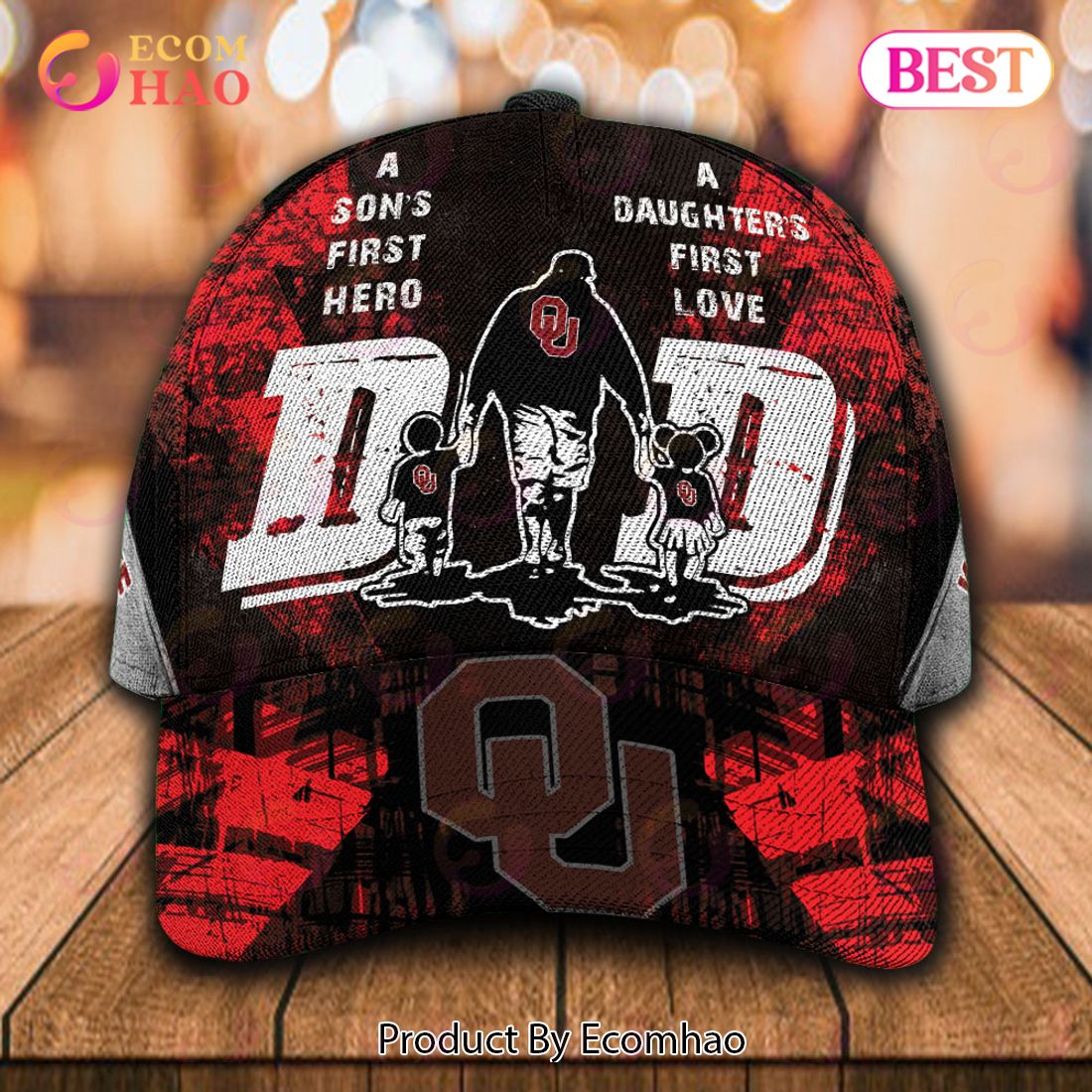 NCAA Oklahoma Sooners Custom Name Special Designed For Dad Cap – Gift For Dad