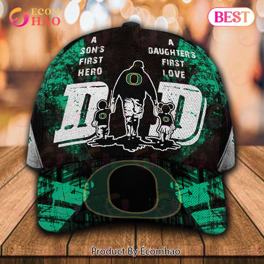 NCAA Oregon Ducks Custom Name Special Designed For Dad Cap – Gift For Dad