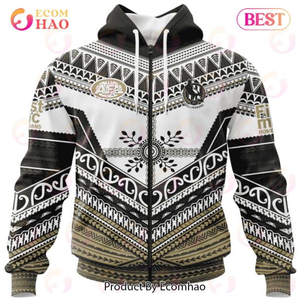 AFL Collingwood Football Club Special Pasifika Design 3D Hoodie