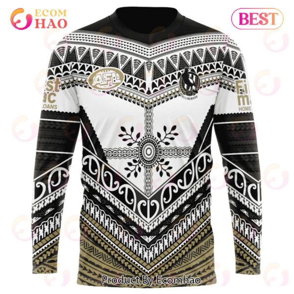 AFL Collingwood Football Club Special Pasifika Design 3D Hoodie