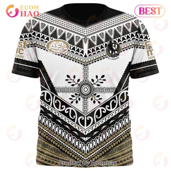 AFL Collingwood Football Club Special Pasifika Design 3D Hoodie