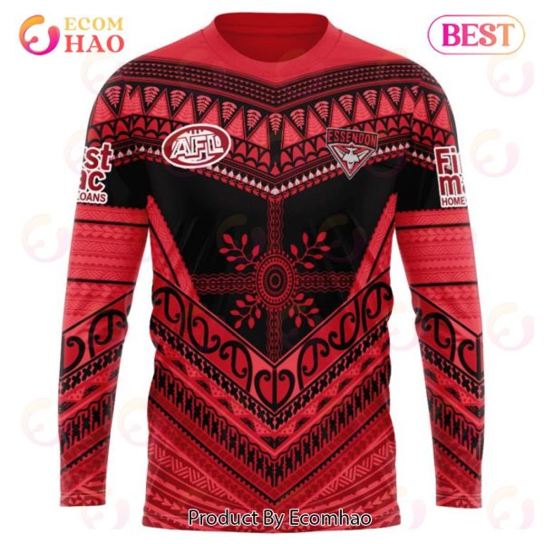 AFL Essendon Football Club Special Pasifika Design 3D Hoodie