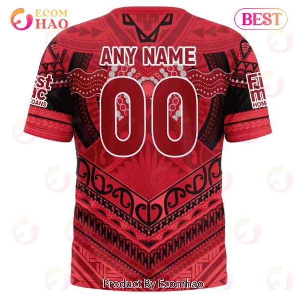 AFL Essendon Football Club Special Pasifika Design 3D Hoodie