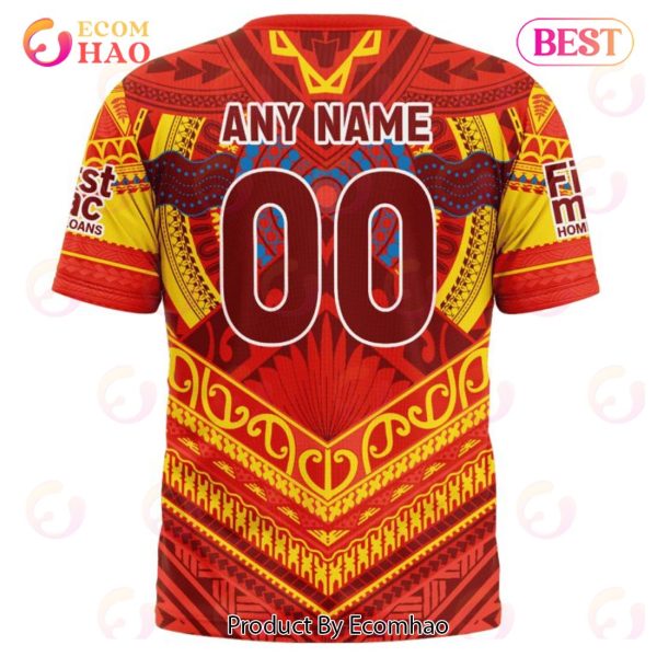 AFL Gold Coast Suns Special Pasifika Design 3D Hoodie
