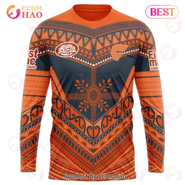 AFL Greater Western Sydney Giants Special Pasifika Design 3D Hoodie