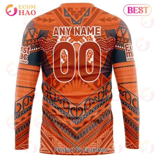AFL Greater Western Sydney Giants Special Pasifika Design 3D Hoodie