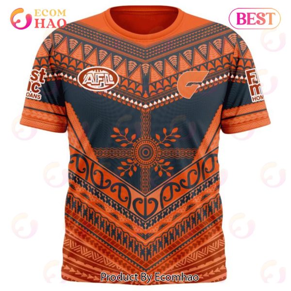 AFL Greater Western Sydney Giants Special Pasifika Design 3D Hoodie