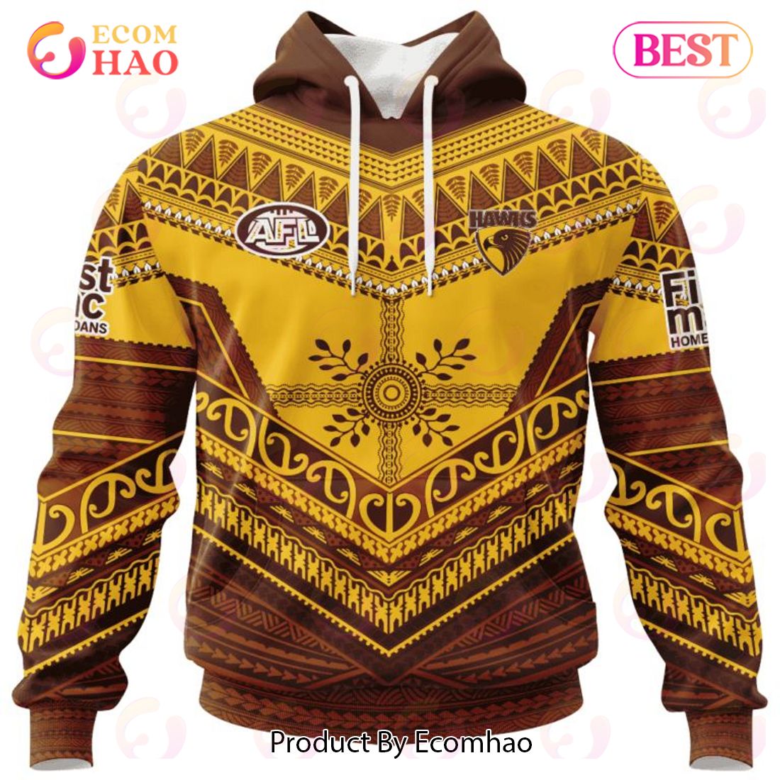 AFL Fremantle Dockers Special Pasifika Design 3D Hoodie