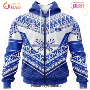 AFL North Melbourne Football Club Special Pasifika Design 3D Hoodie AFL North Melbourne Football Club Special Pasifika Design 3D Hoodie