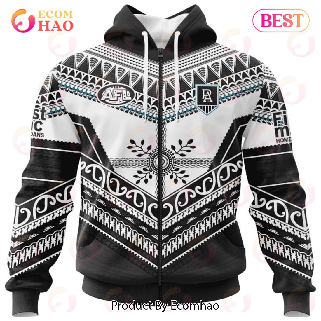 AFL Port Adelaide Football Club Special Pasifika Design 3D Hoodie