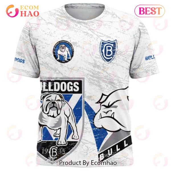 NRL Canterbury-Bankstown Bulldogs Special Retro Logo Design 3D Hoodie