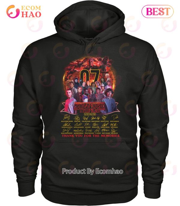 07 Years Of Stranger Things 2016 – 2023 Thank You For The Memories T-Shirt