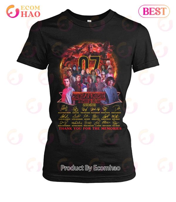 07 Years Of Stranger Things 2016 – 2023 Thank You For The Memories T-Shirt