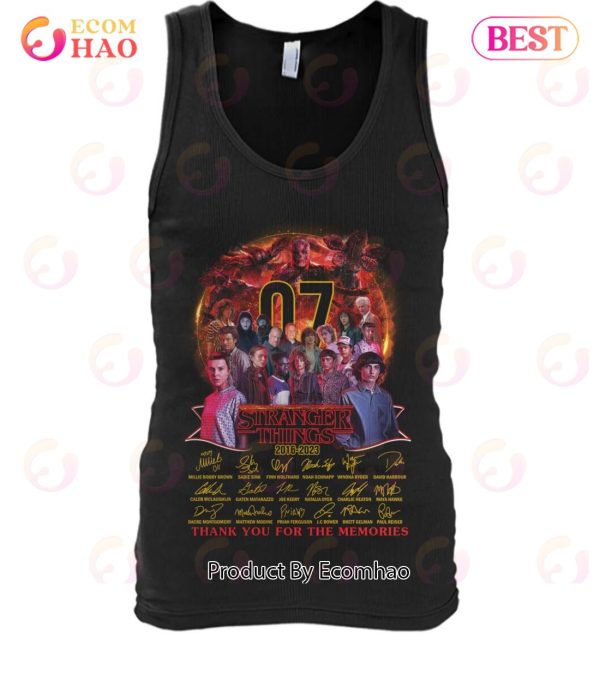 07 Years Of Stranger Things 2016 – 2023 Thank You For The Memories T-Shirt