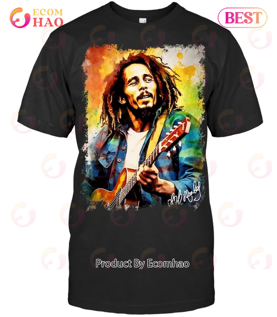 Bob Marley Love And Rock Unisex T-Shirt