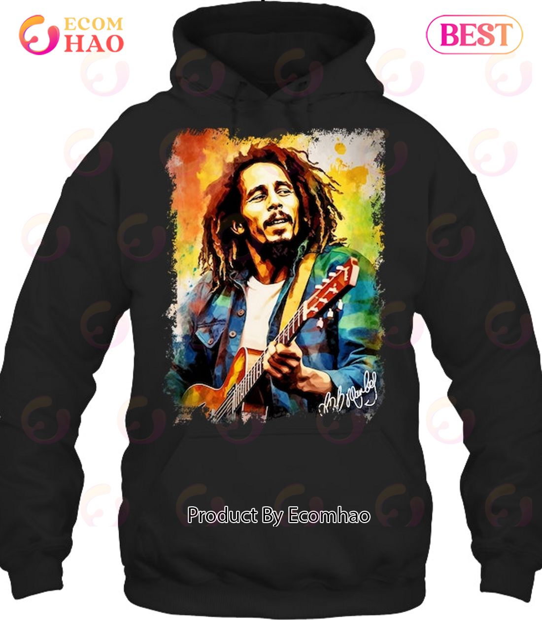 Bob Marley Love And Rock Unisex T-Shirt