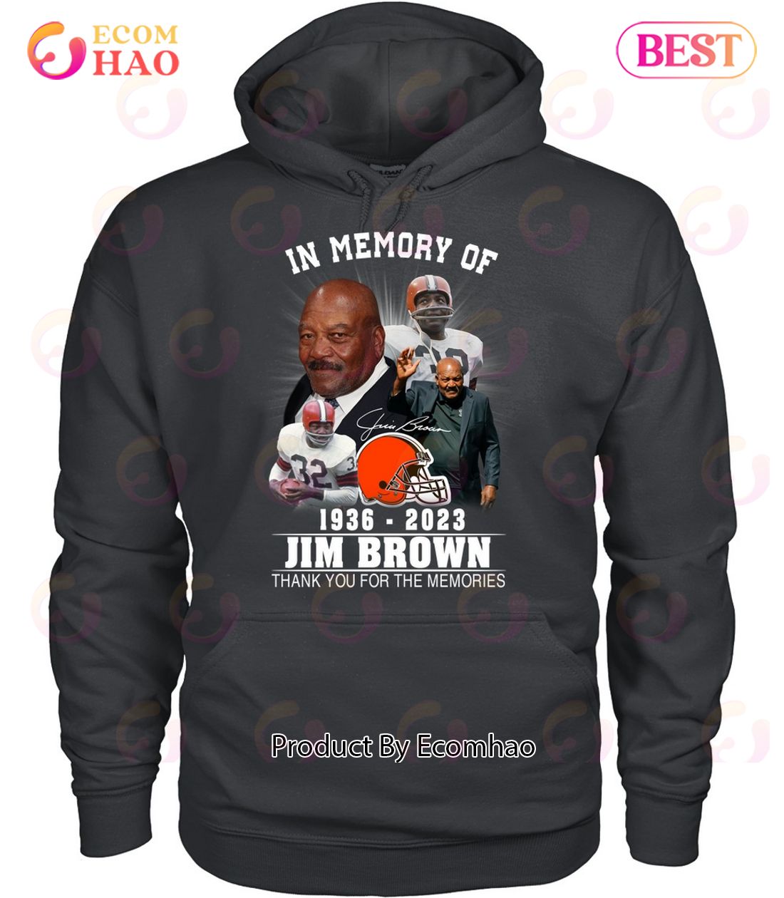 In Memory Of 1936 – 2023 Jim Brown Thank You For The Memories T-Shirt