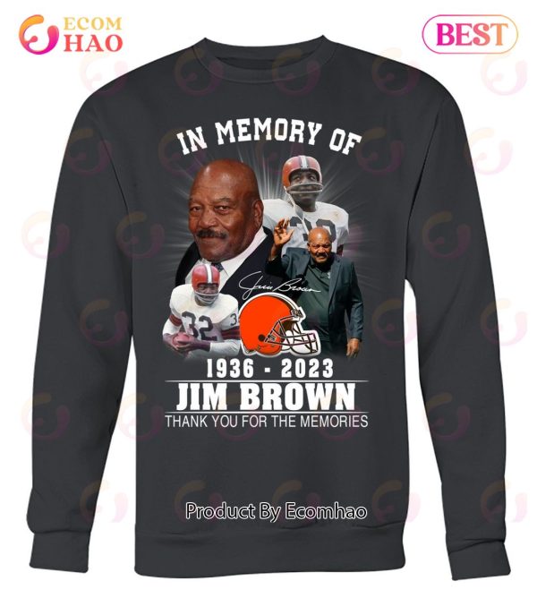In Memory Of 1936 – 2023 Jim Brown Thank You For The Memories T-Shirt