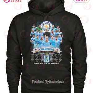 Manchester City Football Club Champions 2022 – 2023 Premier League Thank You For The Memories T-Shirt
