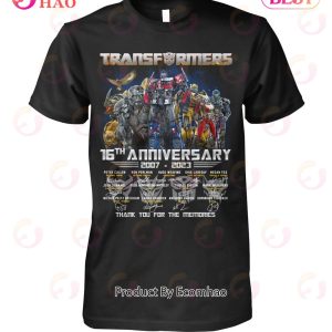 Transformers 16th Anniversary 2007 – 2023 Thank You For The Memories T-Shirt