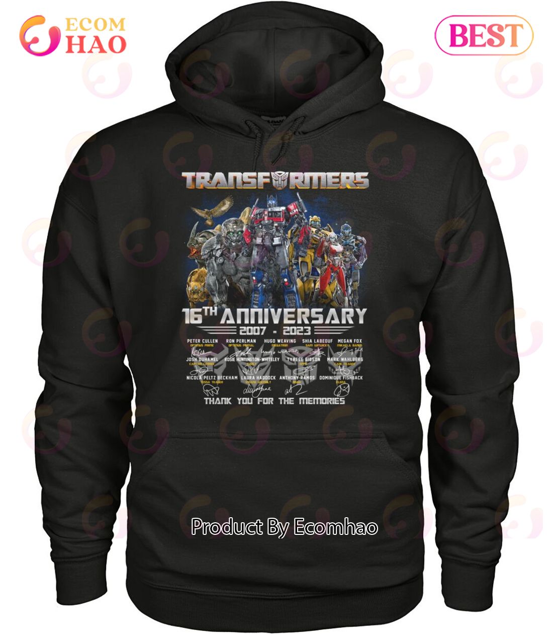 Transformers 16th Anniversary 2007 – 2023 Thank You For The Memories T-Shirt