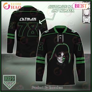 Personalized KISS The Solo Albums Catman Hockey Jersey