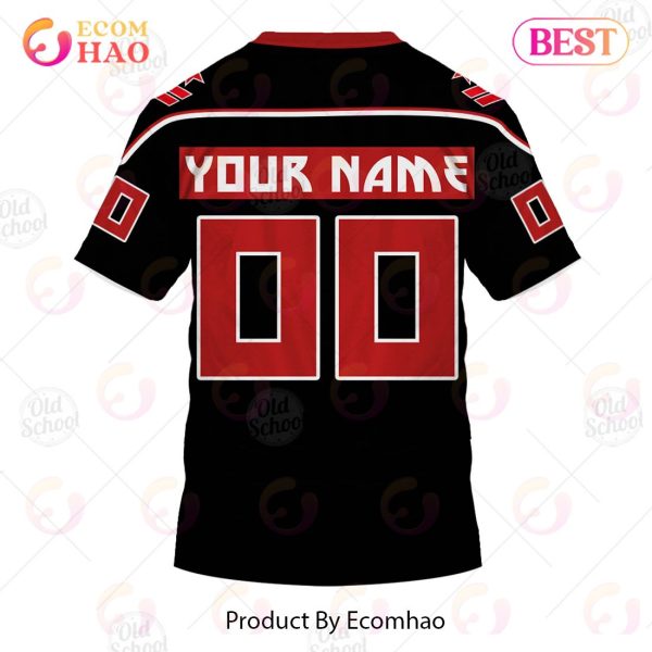 Personalized KISS Army Red Black Hoodie Shirt Long Sleeve