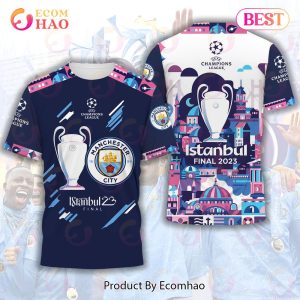 Manchester City Champions League Final 2023 3D T-Shirt