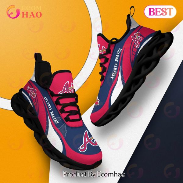 Atlanta Braves MLB Sneaker New Trending 2023 Summer Maxsoul Shoes