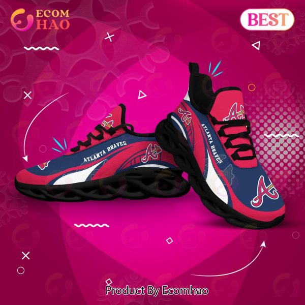 Atlanta Braves MLB Sneaker New Trending 2023 Summer Maxsoul Shoes