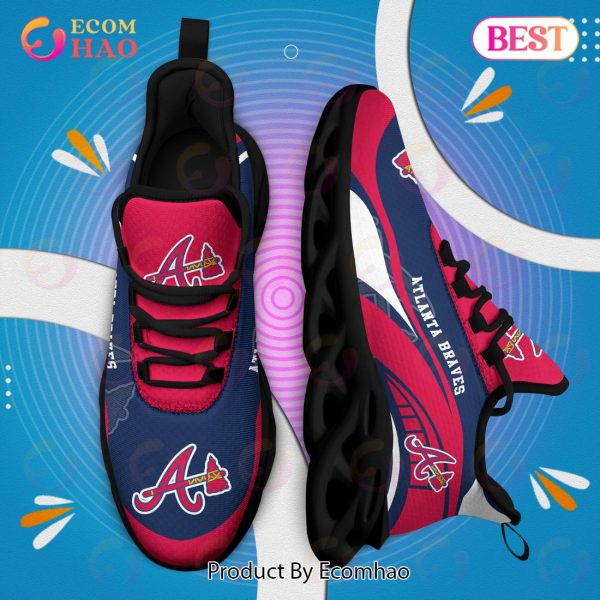 Atlanta Braves MLB Sneaker New Trending 2023 Summer Maxsoul Shoes