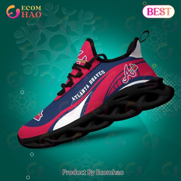 Atlanta Braves MLB Sneaker New Trending 2023 Summer Maxsoul Shoes