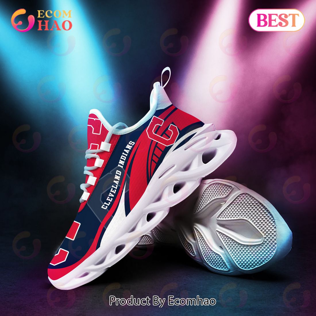 Cleveland Indians MLB Sneaker New Trending 2023 Summer Maxsoul Shoes