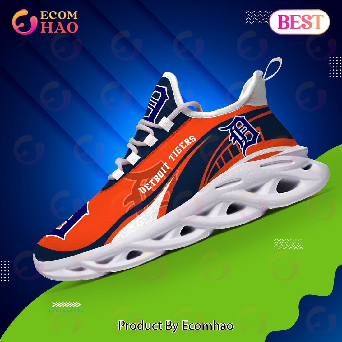 Detroit Tigers MLB Sneaker New Trending 2023 Summer Maxsoul Shoes