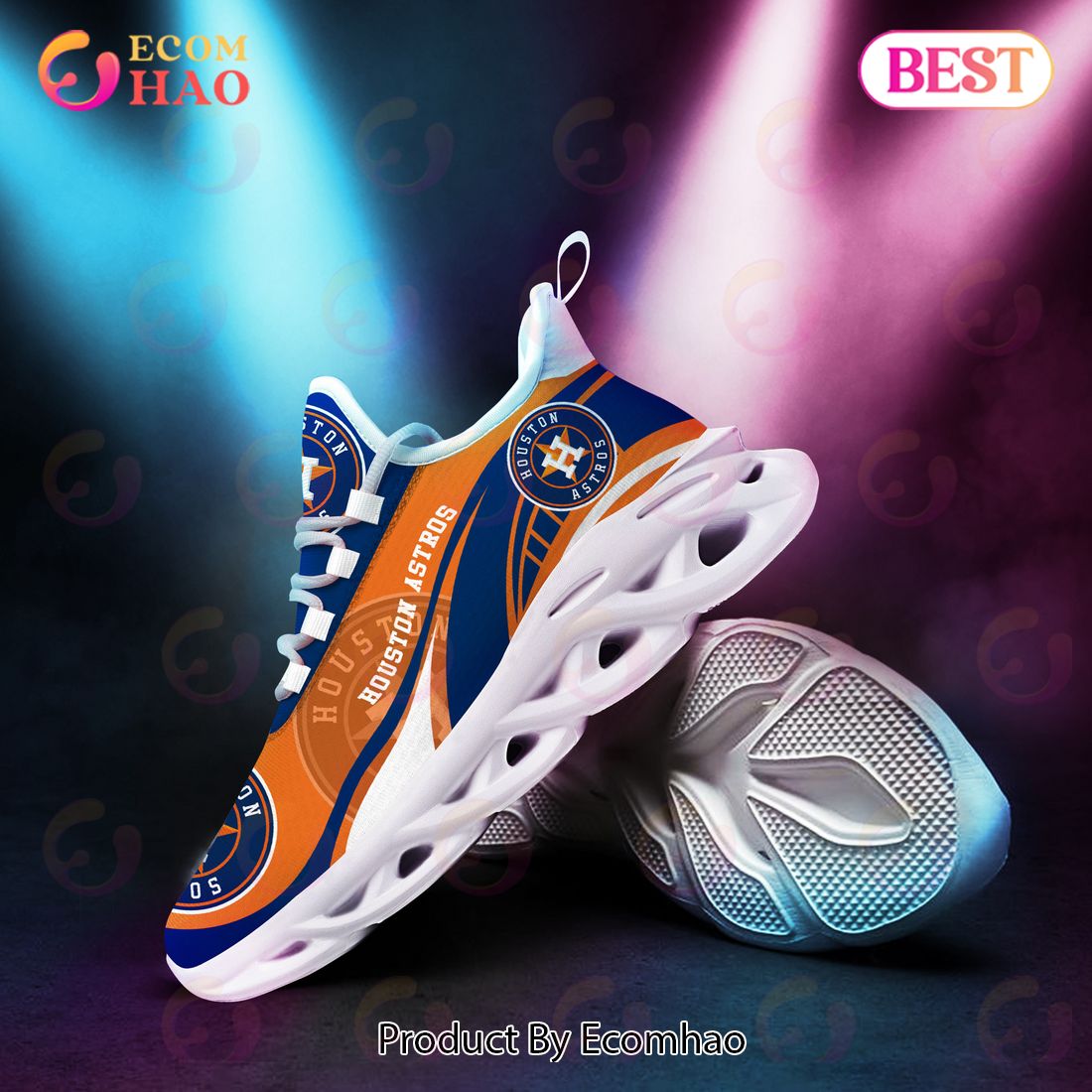 Houston Astros MLB Sneaker New Trending 2023 Summer Maxsoul Shoes