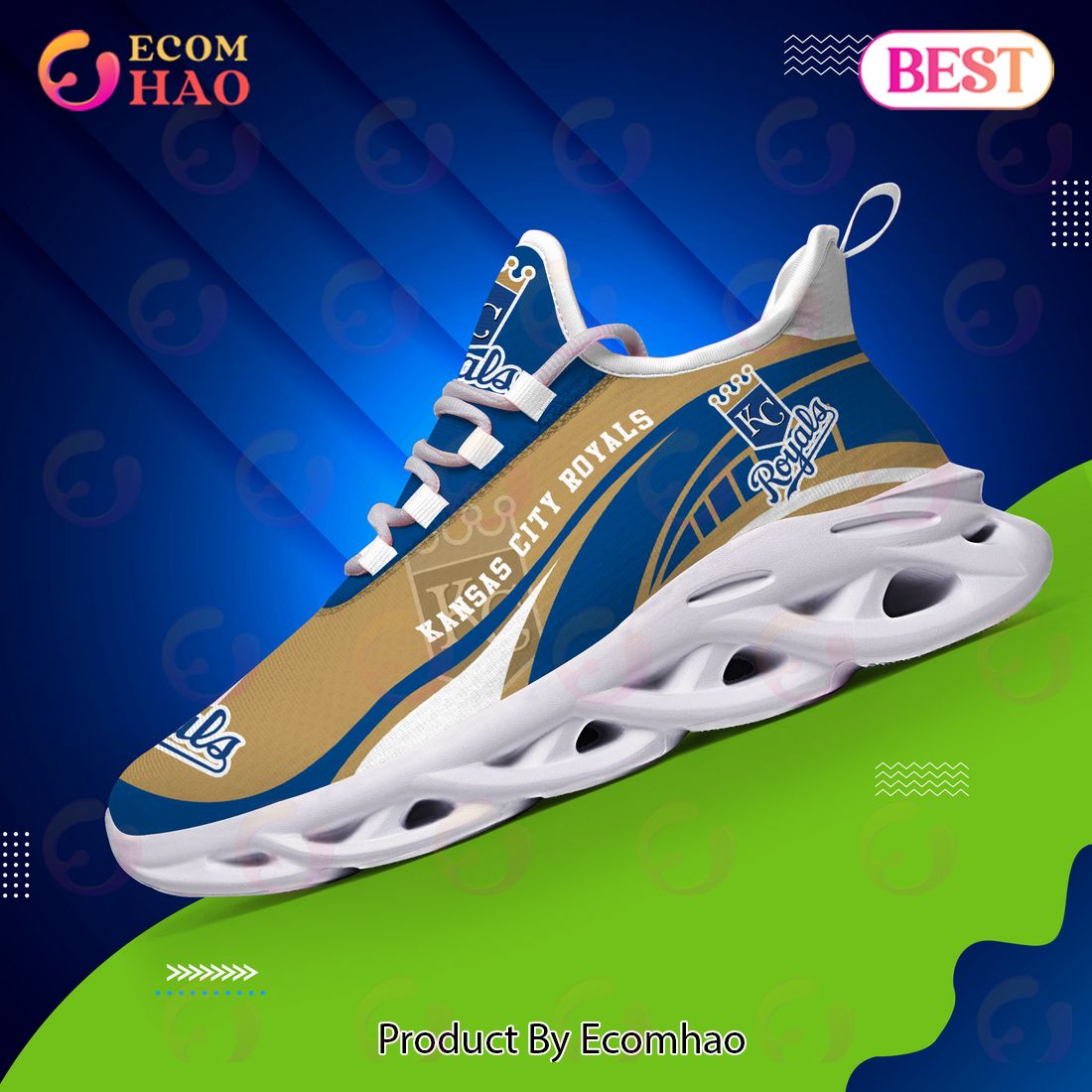 Kansas City Royals MLB Sneaker New Trending 2023 Summer Maxsoul Shoes