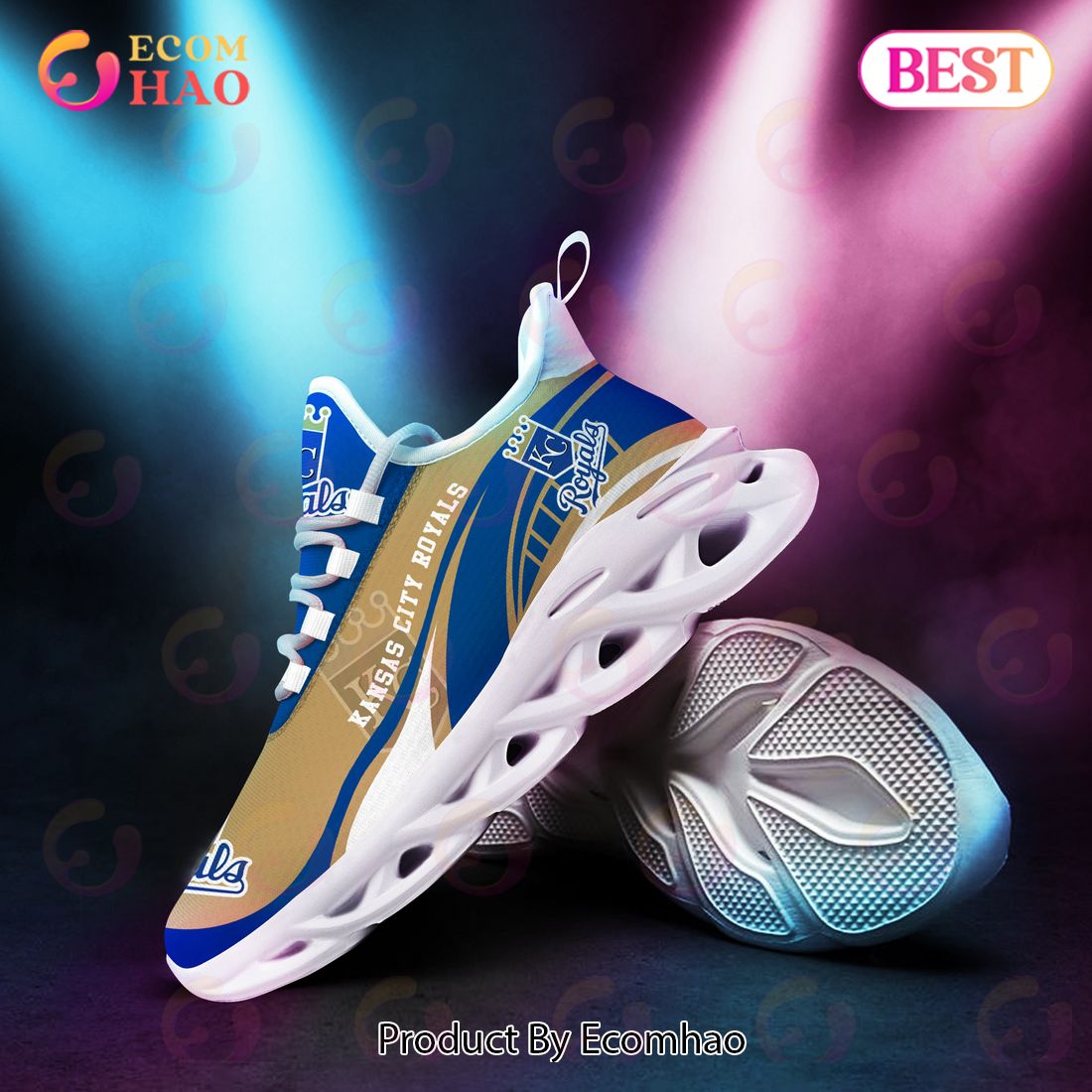 Kansas City Royals MLB Sneaker New Trending 2023 Summer Maxsoul Shoes