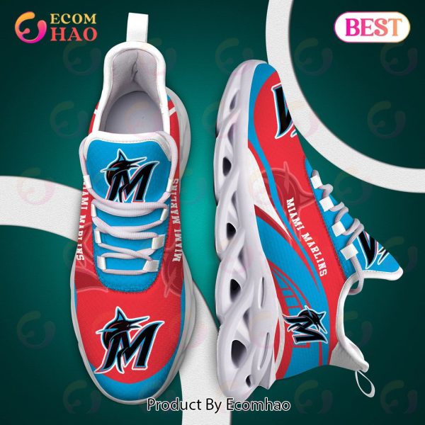 Miami Marlins MLB Sneaker New Trending 2023 Summer Maxsoul Shoes