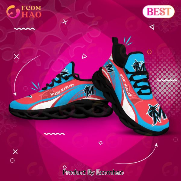 Miami Marlins MLB Sneaker New Trending 2023 Summer Maxsoul Shoes