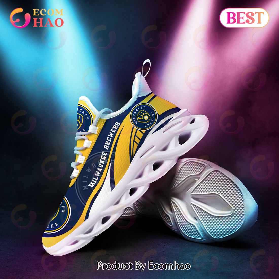 Milwaukee Brewers MLB Sneaker New Trending 2023 Summer Maxsoul Shoes