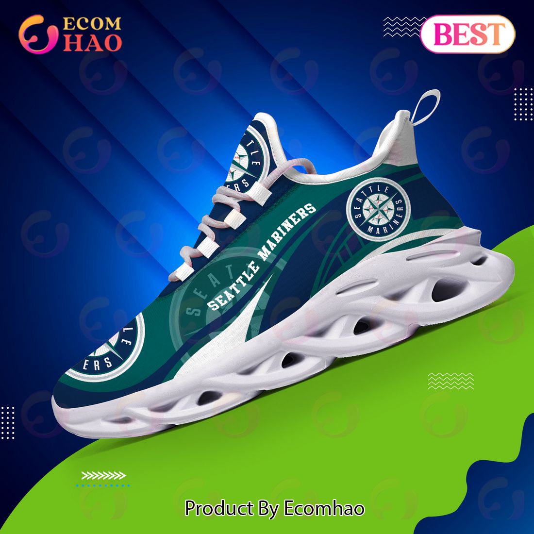 Seattle Mariners MLB Sneaker New Trending 2023 Summer Maxsoul Shoes